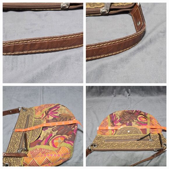 Fossil Handbag Mixed Media Boho Print Canvas - Picture 15 of 15